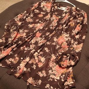 Floral Brown Women's Top
